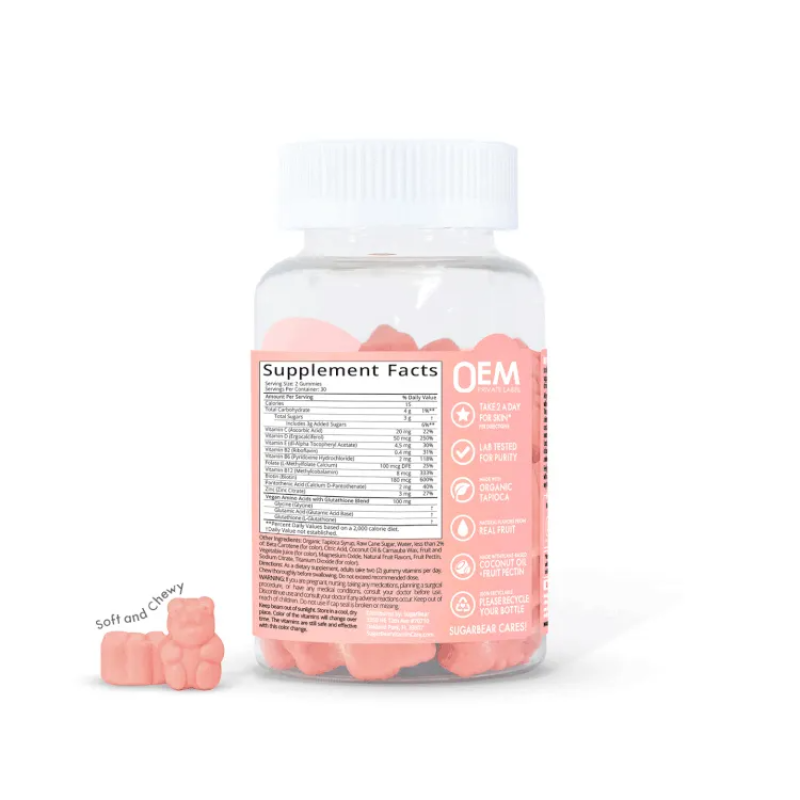 Vegan Collagen Gummies Factory - Private Label Amino Acid Skin Care