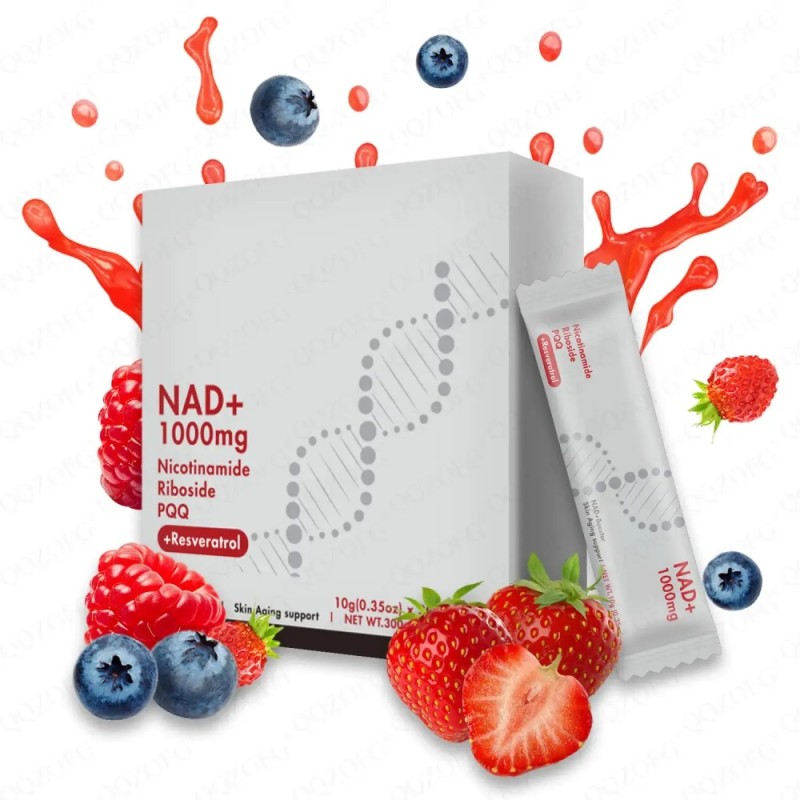 NAD Supplement Factory - OEM 1000mg Anti-Aging Energy Liquid Sticks