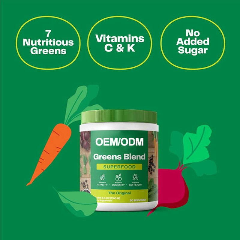 Greens Powder Factory - OEM Superfood Antioxidant Energy Boost