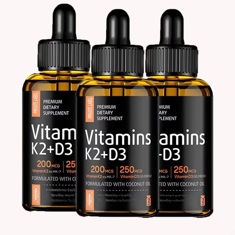 Vitamin K2 D3 Liquid Manufacturer - Private Label 60ml Oral Drops