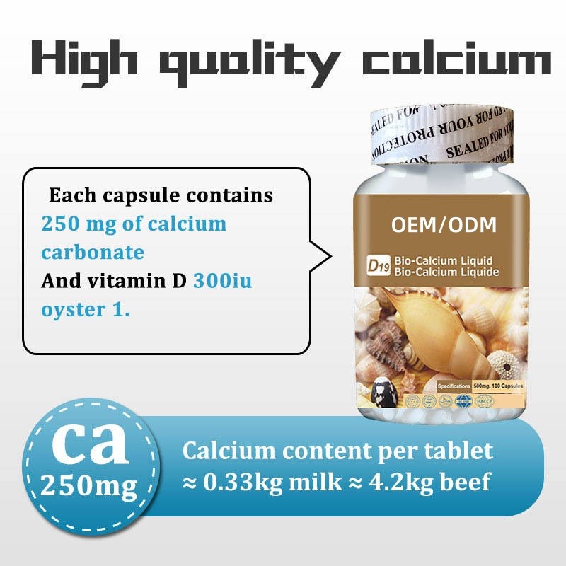 Liquid Calcium Capsules Manufacturer - Bio-calcium Vitamin D3 Softgels