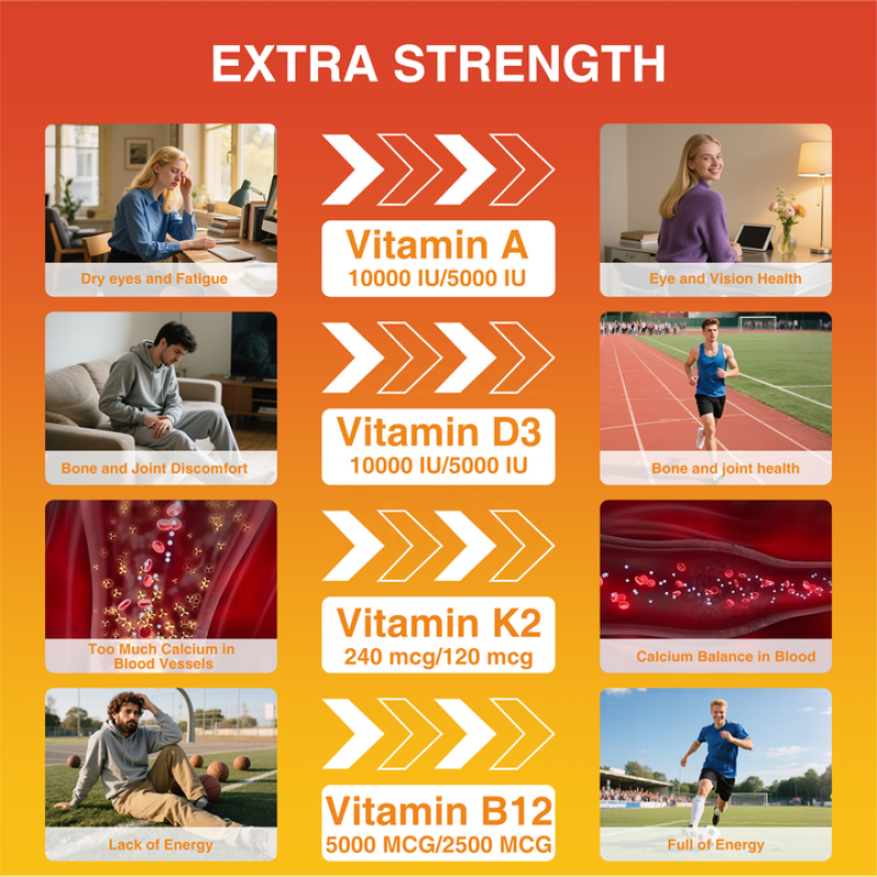 Vitamin ADK Gummies Supplier - OEM Sugar Free Vegan Multivitamin