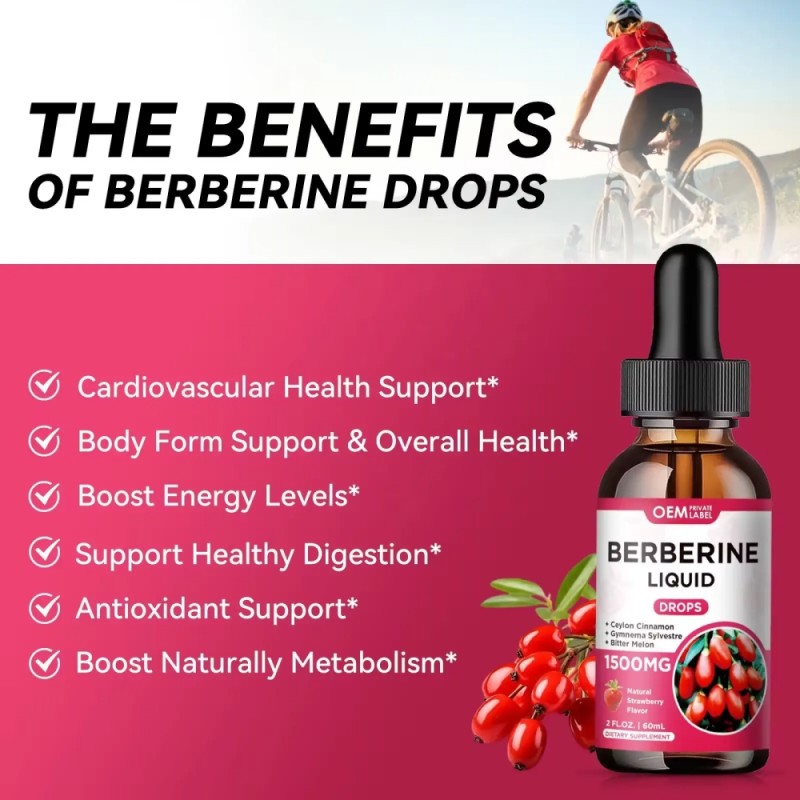 Berberine Liquid Drops Factory - Organic Ceylon Cinnamon Quercetin Blend