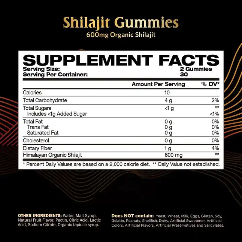 Shilajit Gummies Factory - OEM Pure Himalayan Adaptogen Supplement