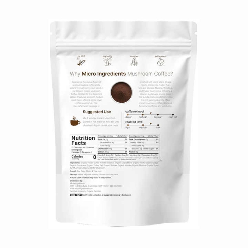 Mushroom Coffee Powder Factory - Organic 10 in 1 Immune Support Blend