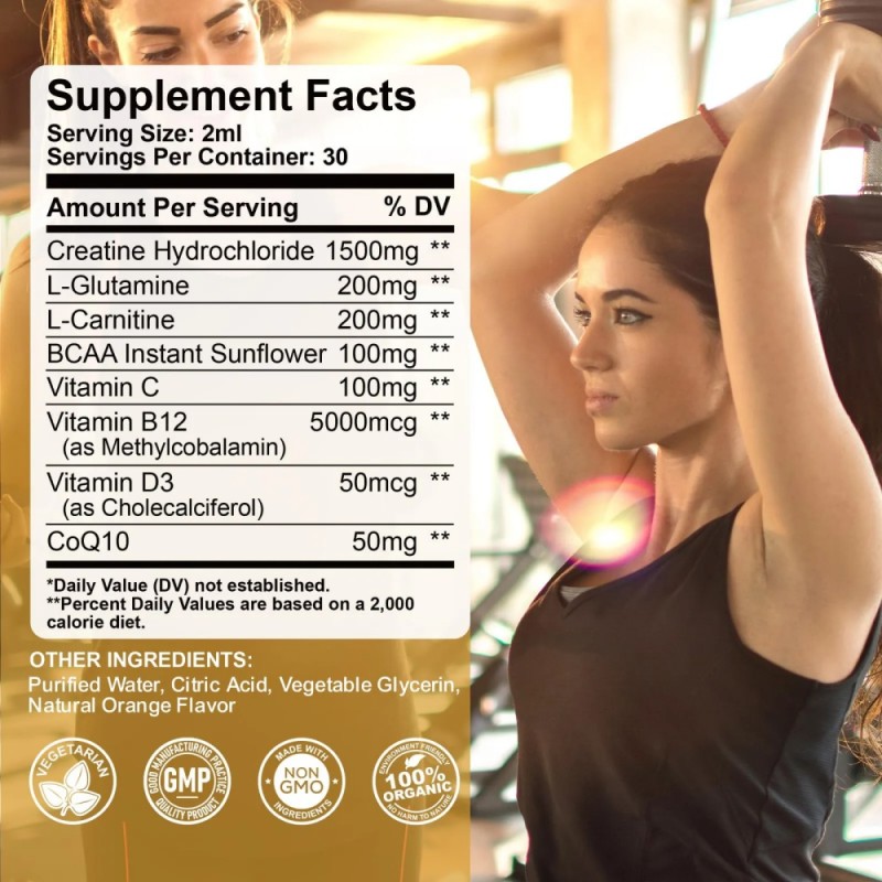 Creatine HCl Liquid Factory - OEM Muscle Growth Energy Recovery