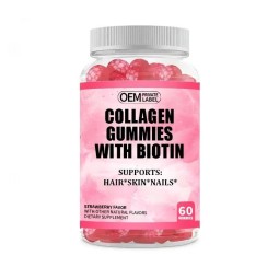 Collagen Gummies Supplier - Private Label Strawberry Skin Whitening