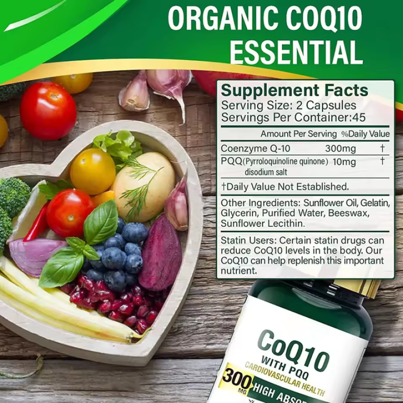 CoQ10 Capsules Supplier - Coenzyme Q10 Adult Energy Booster