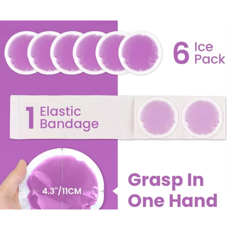 Small Ice Packs Factory - 6 Pack Circular Gel