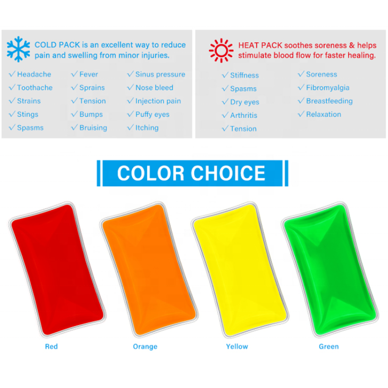 Round Ice Pack Supplier - Non Woven Fabric Backing