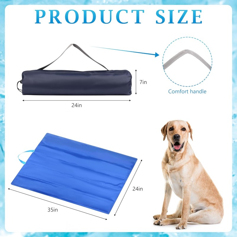 Pet Cooling Pad Manufacturer - Portable Gel Mat Blue