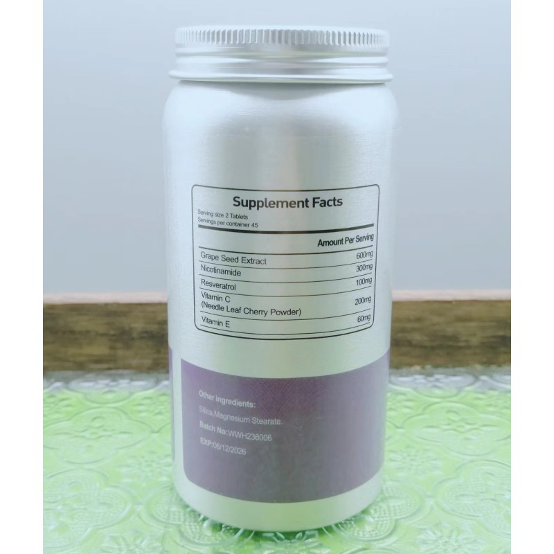 MEWELL  Skin Whitening Grape Seed Contain 5 Vitamines and Skin Health Antioxidant,Non-gmo,gluten Free,immune Support