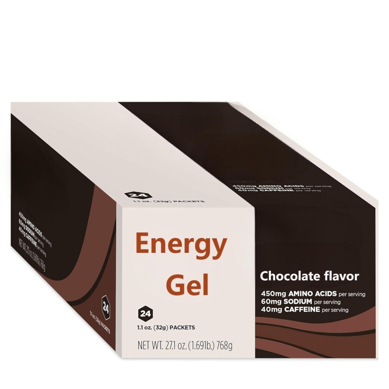 OEM/ODM Portable Energy Gel in Chocolate Flavor Sports Nutrition Supplement for Adults Reduces Muscle and Mental Exertion
