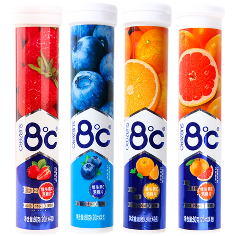 Best Selling White Skin Herbal Supplements Vitamin C Effervescent Tablets for Women's Beauty Maintenance