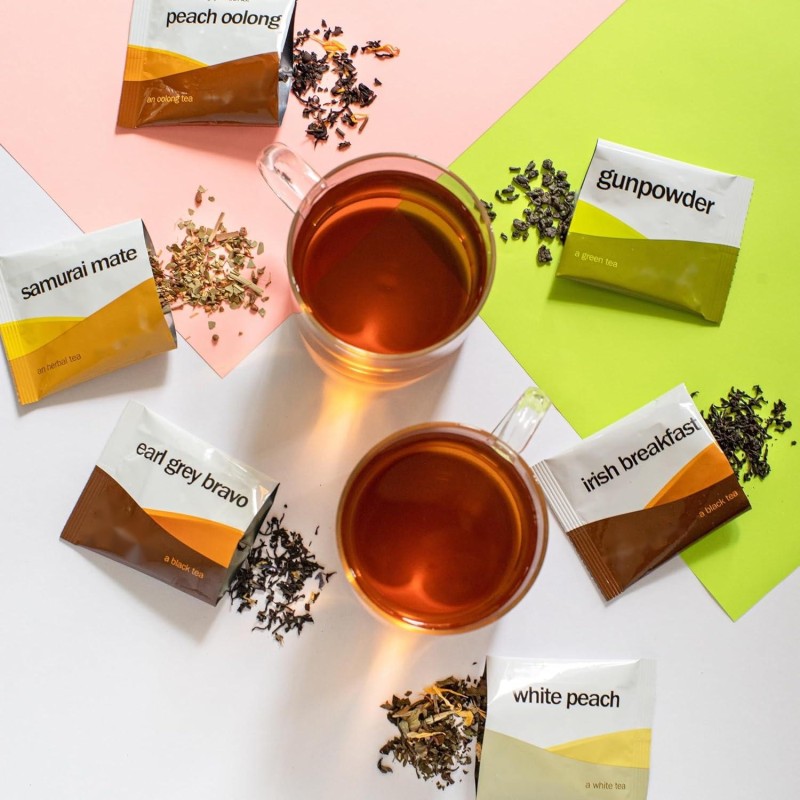 Multi Flavored Tea with Black Tea White Peach Irish Breakfast and Green Tea