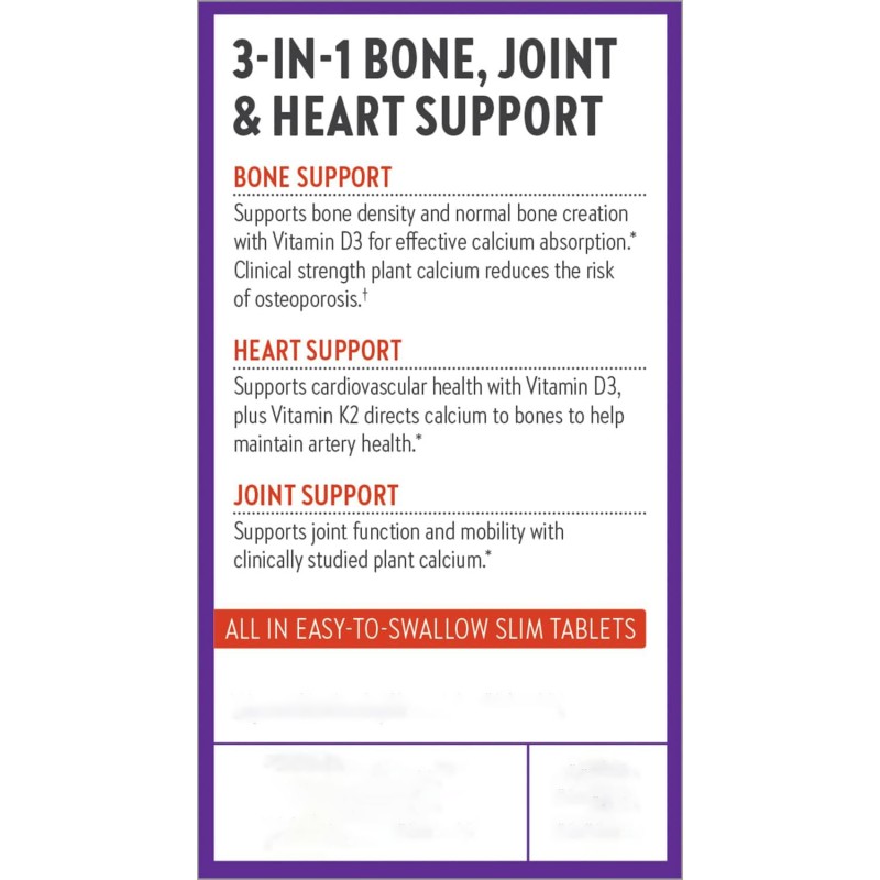 OEM Red Algae Plant Calcium 120 Tablets Supplement for Adult Human Bones with Variety of Vitamins & Magnesium