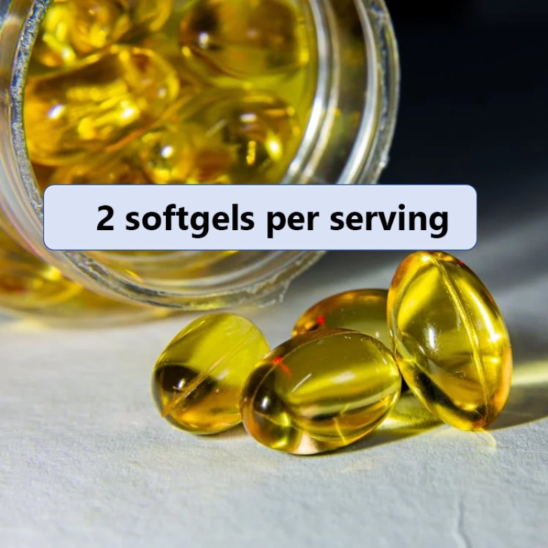 Omega 3 Fish Oil Softgels,containing DHA and EPA, 1440 mg omega 3, and 2400 mg Fish Oil,120 Softgels