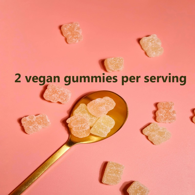 Private Label Vegan Magnesium Glycinate Gummies for Adults Pregnant Women Enhances Sleep Brain Function Focus Dietary Supplement