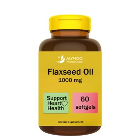 Vitamin E Softgel Factory - 1000mg Flaxseed Heart Skin