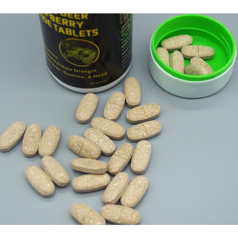 Jayhoo Ginseng Deer Wolfberry Peptide Tablets Herbal Supplements for Strong Power Boost and Long Lasting Enhancement
