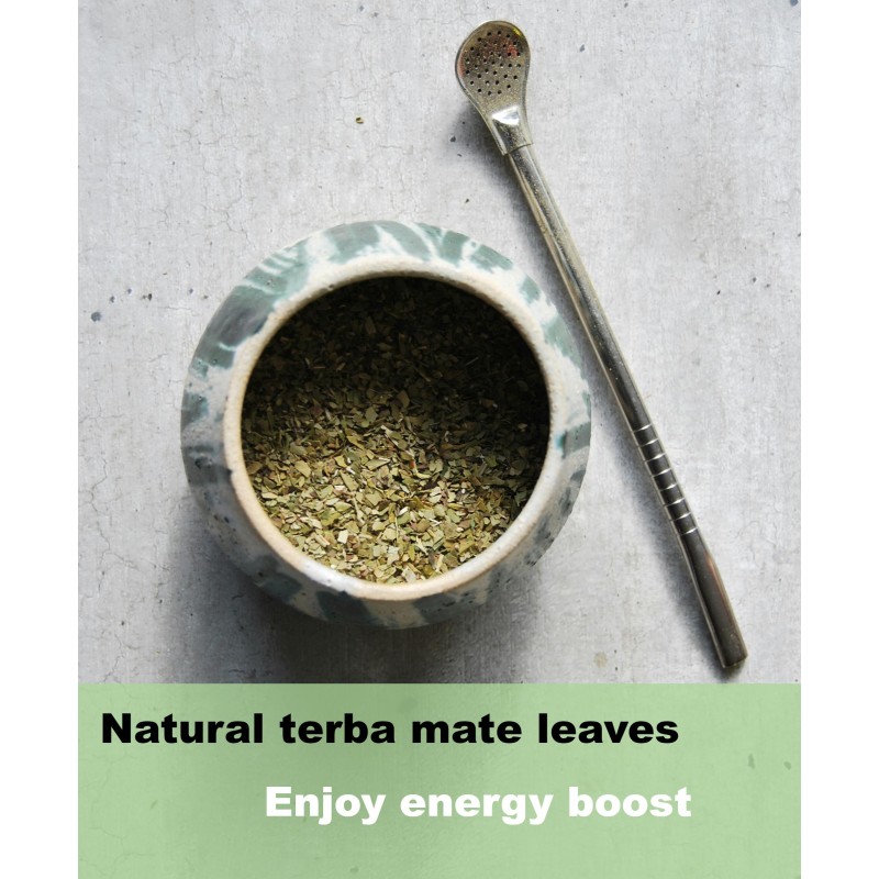 Yerba Mate Tea Fresh and Dust-Free Tea 100% Organic Certified Non-gmo Containing Caffeine Slimming