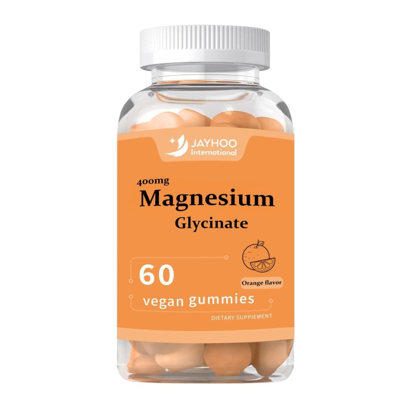 Private Label Vegan Magnesium Glycinate Gummies for Adults Pregnant Women Enhances Sleep Brain Function Focus Dietary Supplement
