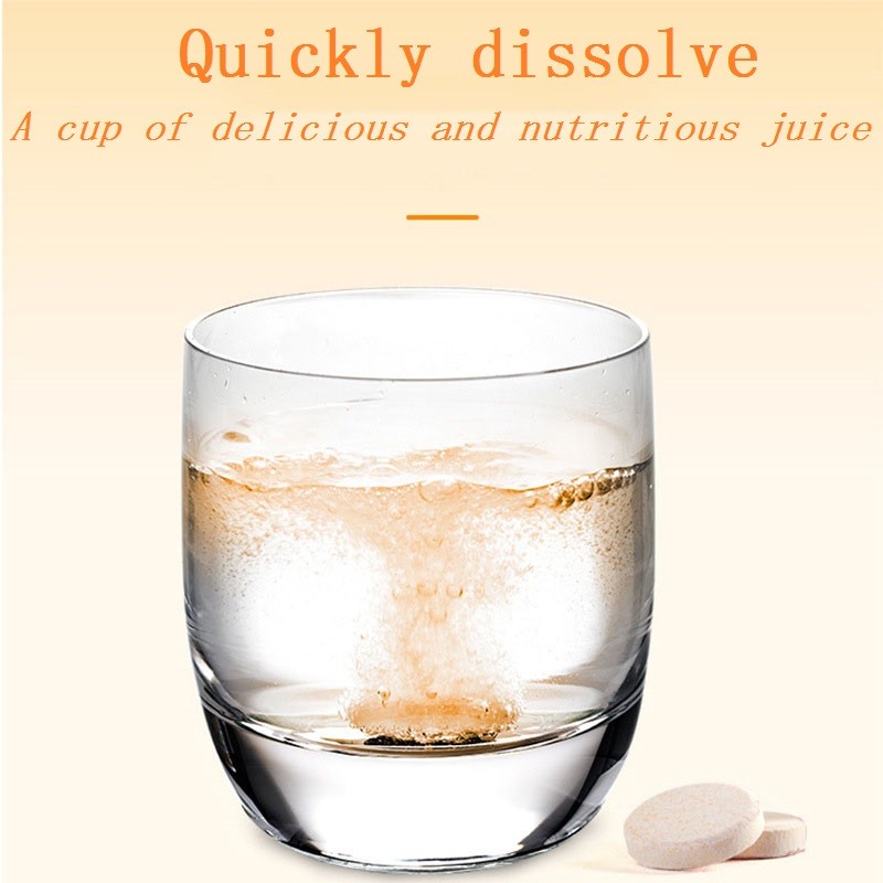 OEM Popular Vitamin C Effervescent Tablets Safe Health Care Supplement for Everyone Except Pregnant Women Herbal Supplements