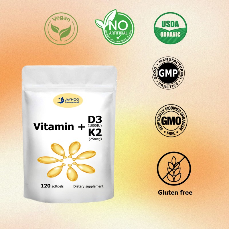 Vitamin K2 Softgel Factory - Vegan D3 K2 Joint Health