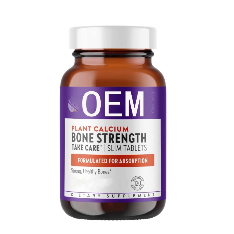 OEM Red Algae Plant Calcium 120 Tablets Supplement for Adult Human Bones with Variety of Vitamins & Magnesium