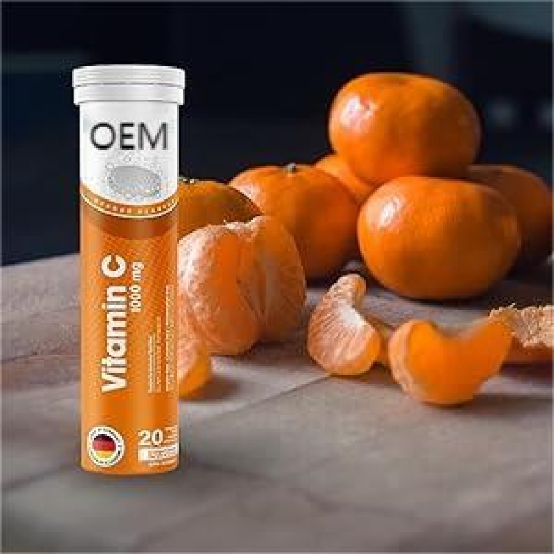OEM Popular Vitamin C Effervescent Tablets Safe Health Care Supplement for Everyone Except Pregnant Women Herbal Supplements
