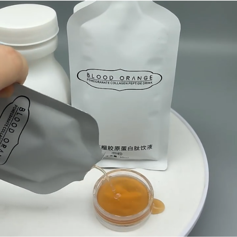 Lady's Health-Boosting Blood Orange Pomegranate Oral Liquid Non-GMO Gluten-Free Collagen Drink for Adults