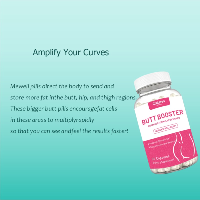 Newly Upgraded Enrich Contour Buttocks Increase Plasticity Non-Gmo Gluten Free Butt Enlargement Capsule