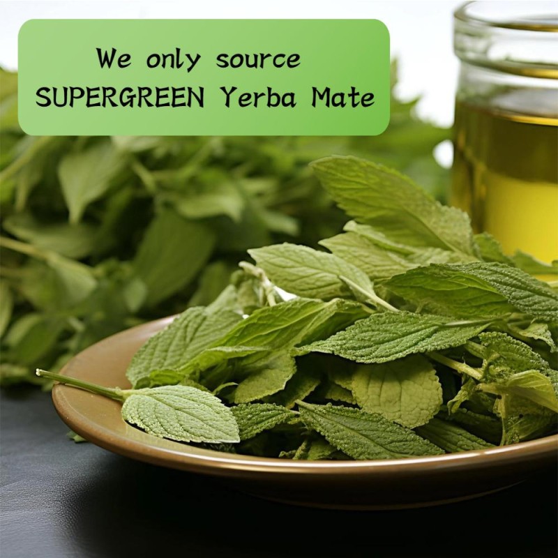 Yerba Mate Tea Fresh and Dust-Free Tea 100% Organic Certified Non-gmo Containing Caffeine Slimming
