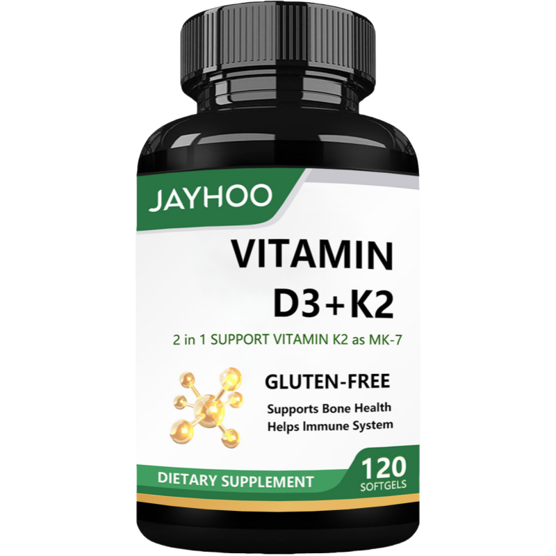 Factory Wholesale Vitamin 5000 IU D3 K2 Softgel Supports Immune System Softgels Healthcare Supplement Vitamin D3 K2