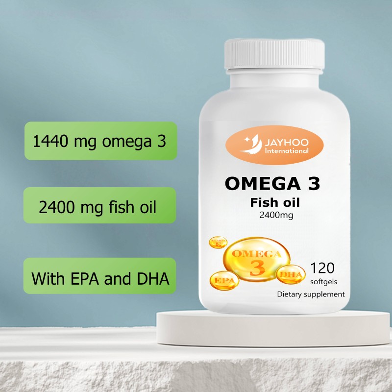 Omega 3 Fish Oil Softgels,containing DHA and EPA, 1440 mg omega 3, and 2400 mg Fish Oil,120 Softgels
