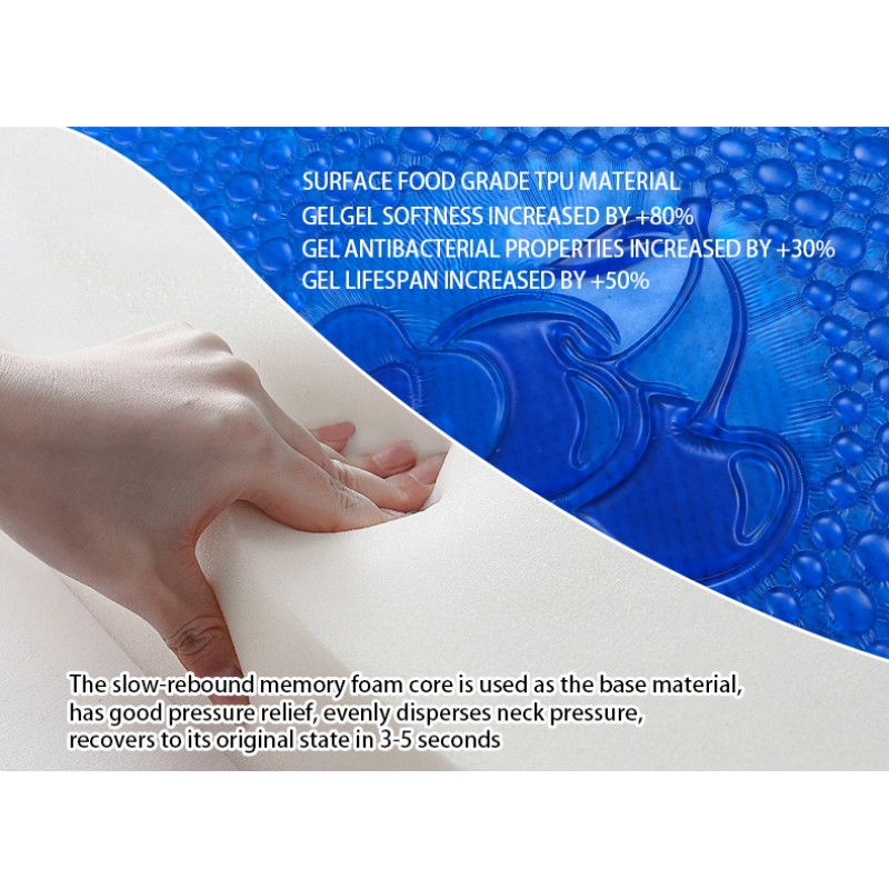 Memory Foam Pillow Supplier - Slow Rebound Cool Gel