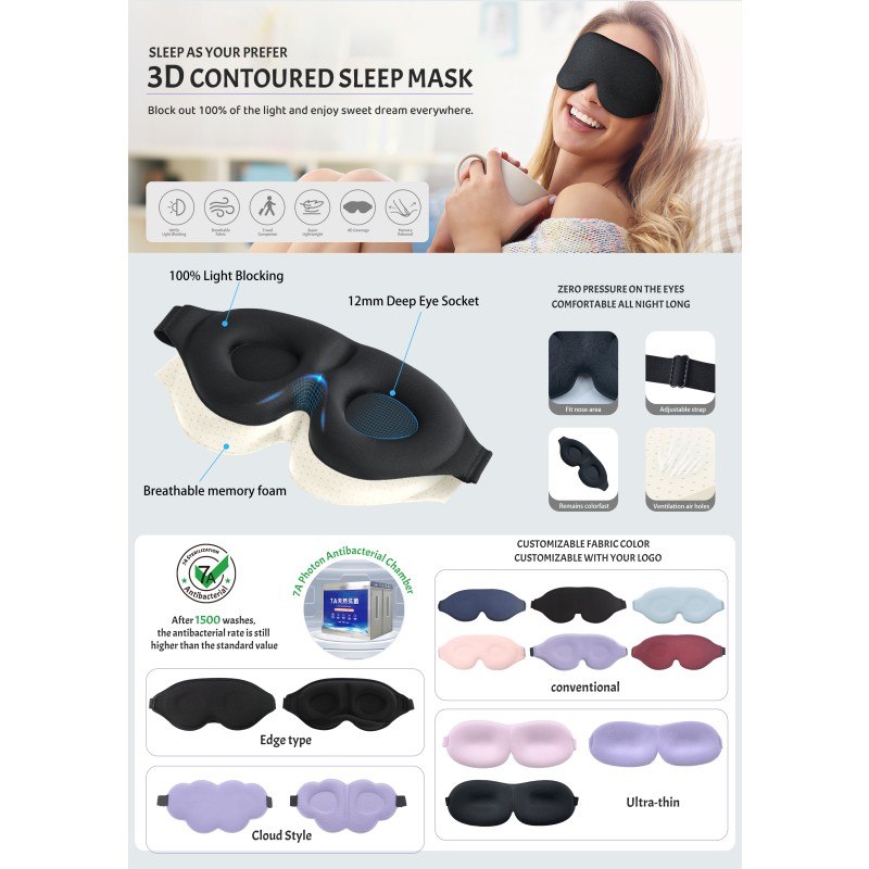 3D Eye Mask Factory - Most Light Blocking Comfortable