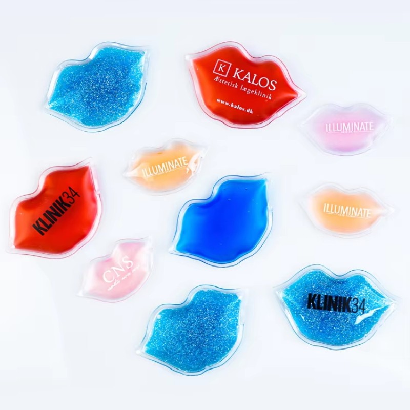 Custom Gel Cooling Pad Manufacturer - Reusable Lip Shape Ice Pack