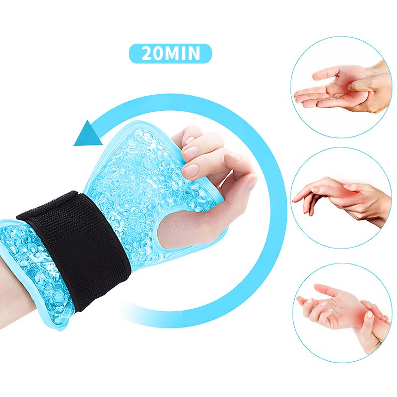 Wrist Ice Pack Manufacturer - Custom Blue Gel Wrap Brace