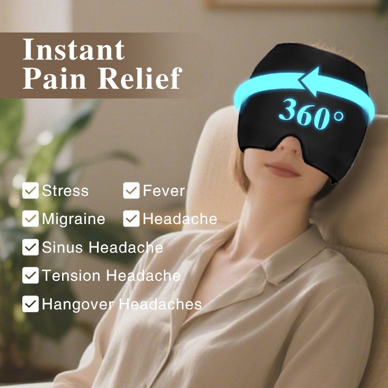 Migraine Relief Cap Factory - Custom Logo Hot Cold Gel Mask