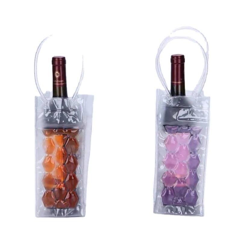 Wine Tote Bag Manufacturer - 2 Bottle Ice Cold PVC Cooling
