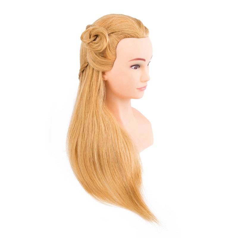Natural Hair Extension Model Factory - Realistic Display Head