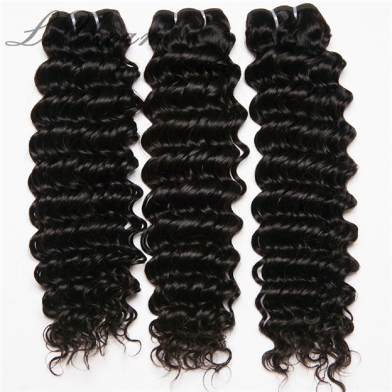 Brazilian Deep Wave Supplier - 3 Bundles 13x4 Frontal