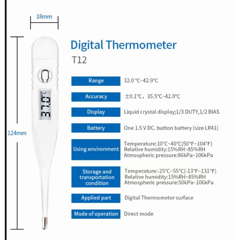 Digital Thermometer Manufacturer - Armpit Clinical Fever
