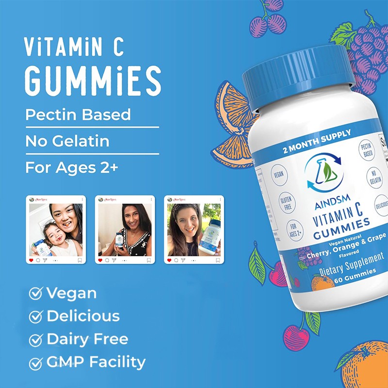 Vitamin C Gummies Supplier - Sugar Free Kids Immune Energy Support for Adults