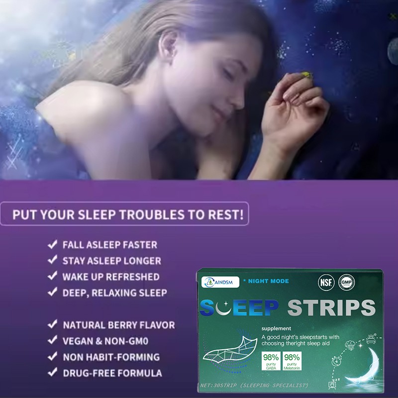Sleep Strips Factory - Wholesale GABA Vitamin Sleep Stress Relief Mint Film