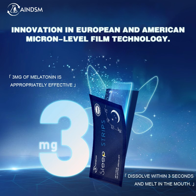 Sleep Strips Factory - Private Label GABA Natural Stress Relief Sleep Mint Film