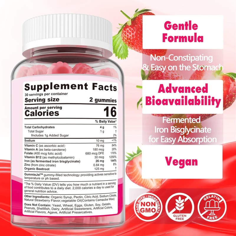 Iron Gummies Factory - Private Brand Iron Gummy Red Blood Cell Supplement