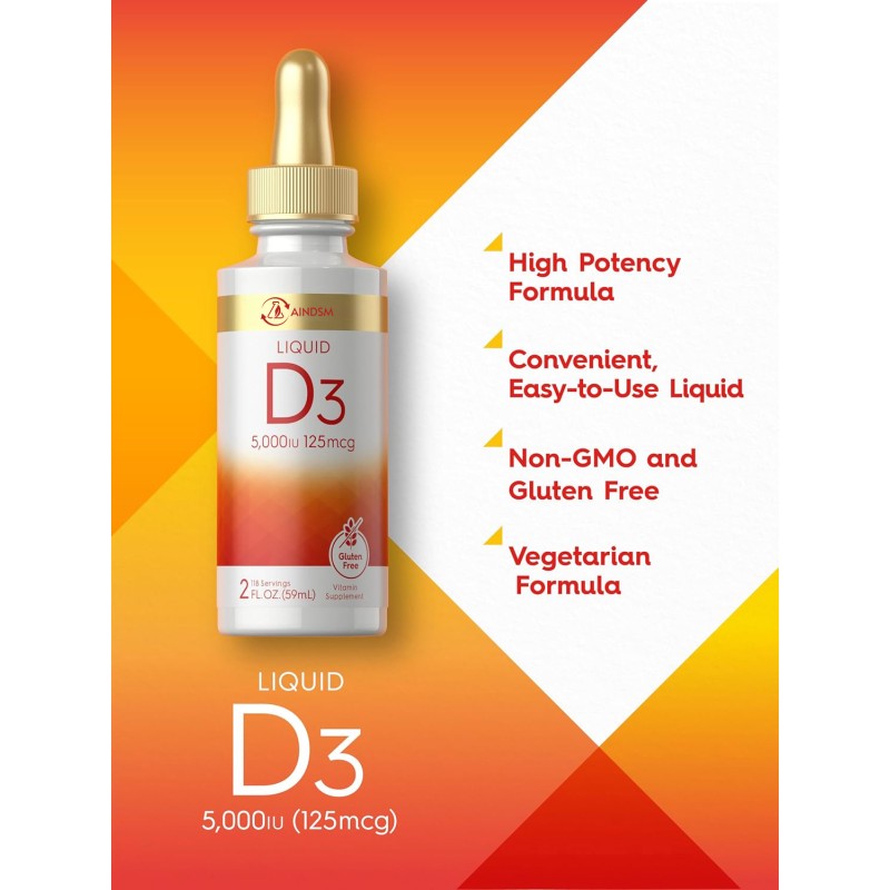 Vitamin D3 Drops Manufacturer - Plant-Based D3 K2 Bone Health Menaquinone Liquid