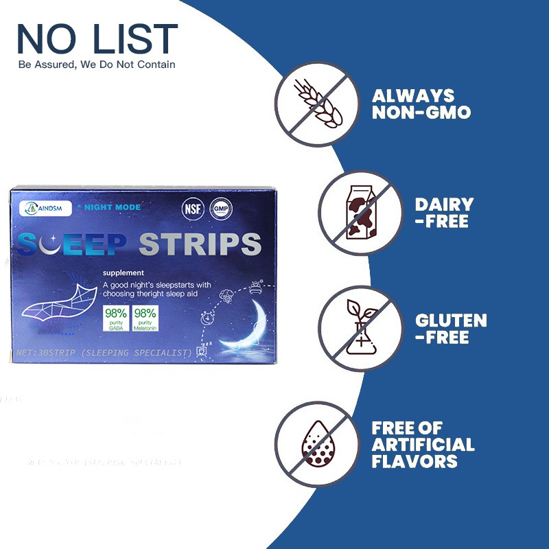 Sleep Strip Manufacturer - OEM ODM GABA Natural Sleeping Support Film Strip